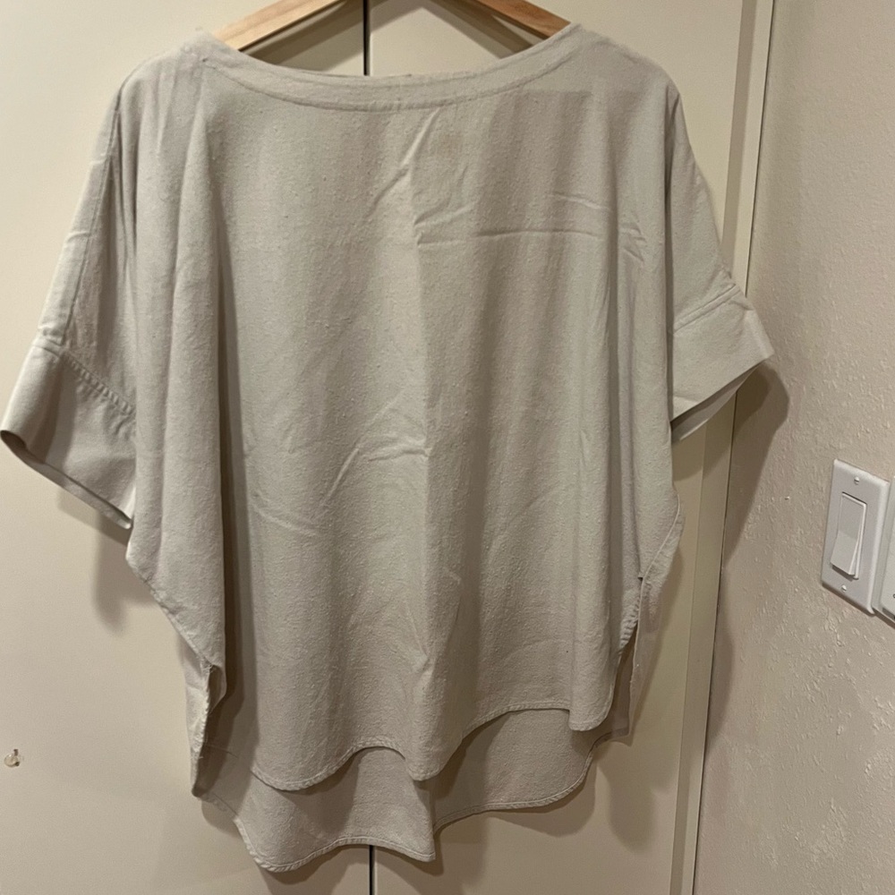 Eileen Fisher Raw Silk Top